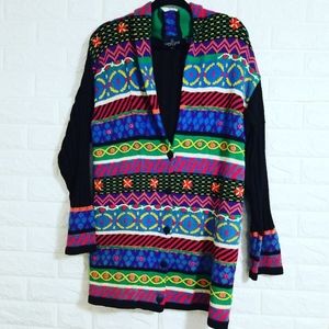 "Carole Little" Bright knit Vintage Sweater